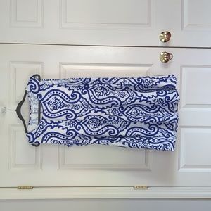 SimpleFun Blue and White Paisley Dress